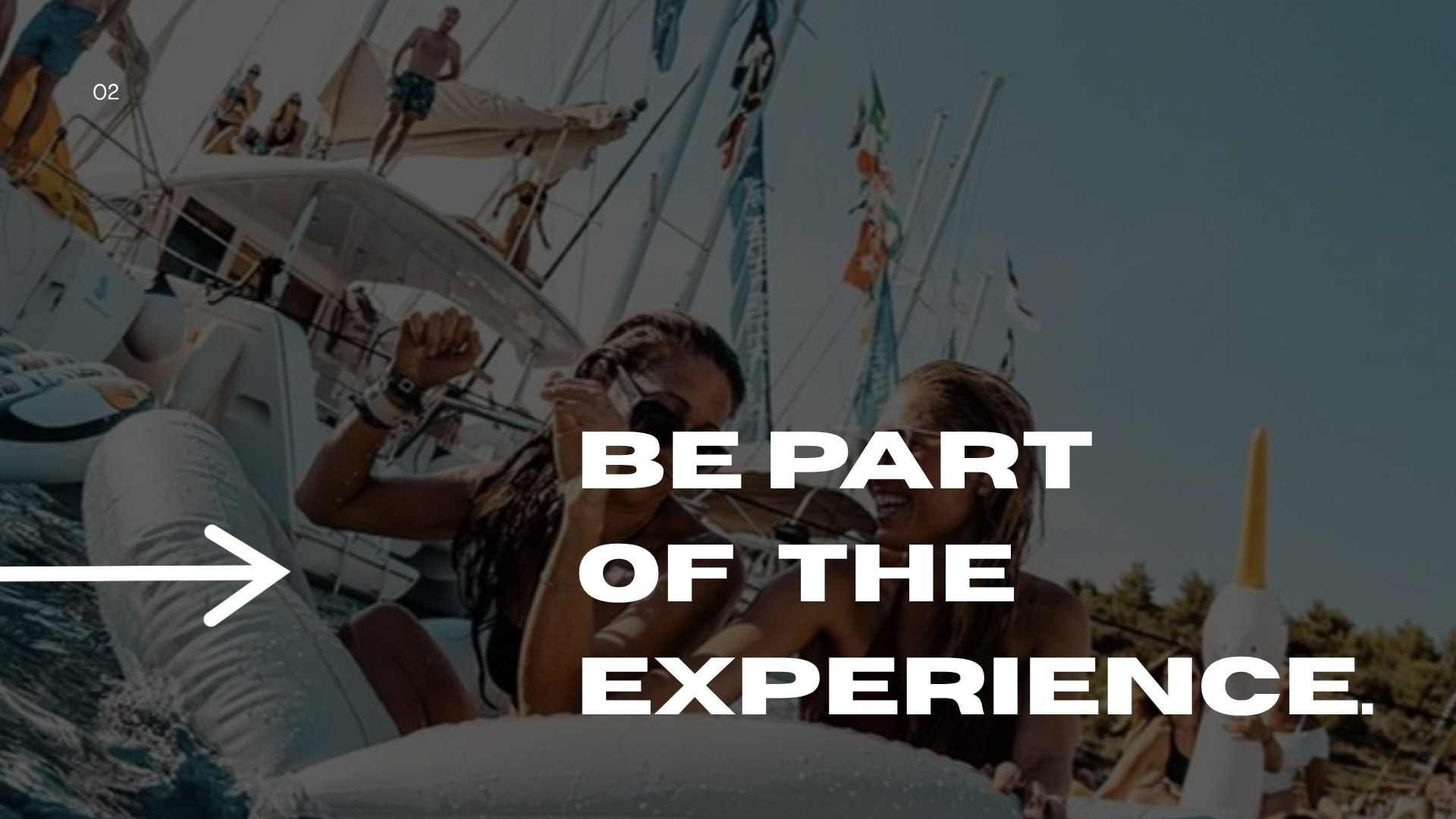 Deck slide: be part of the experience