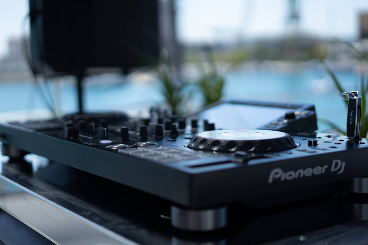 DJ booth on deck